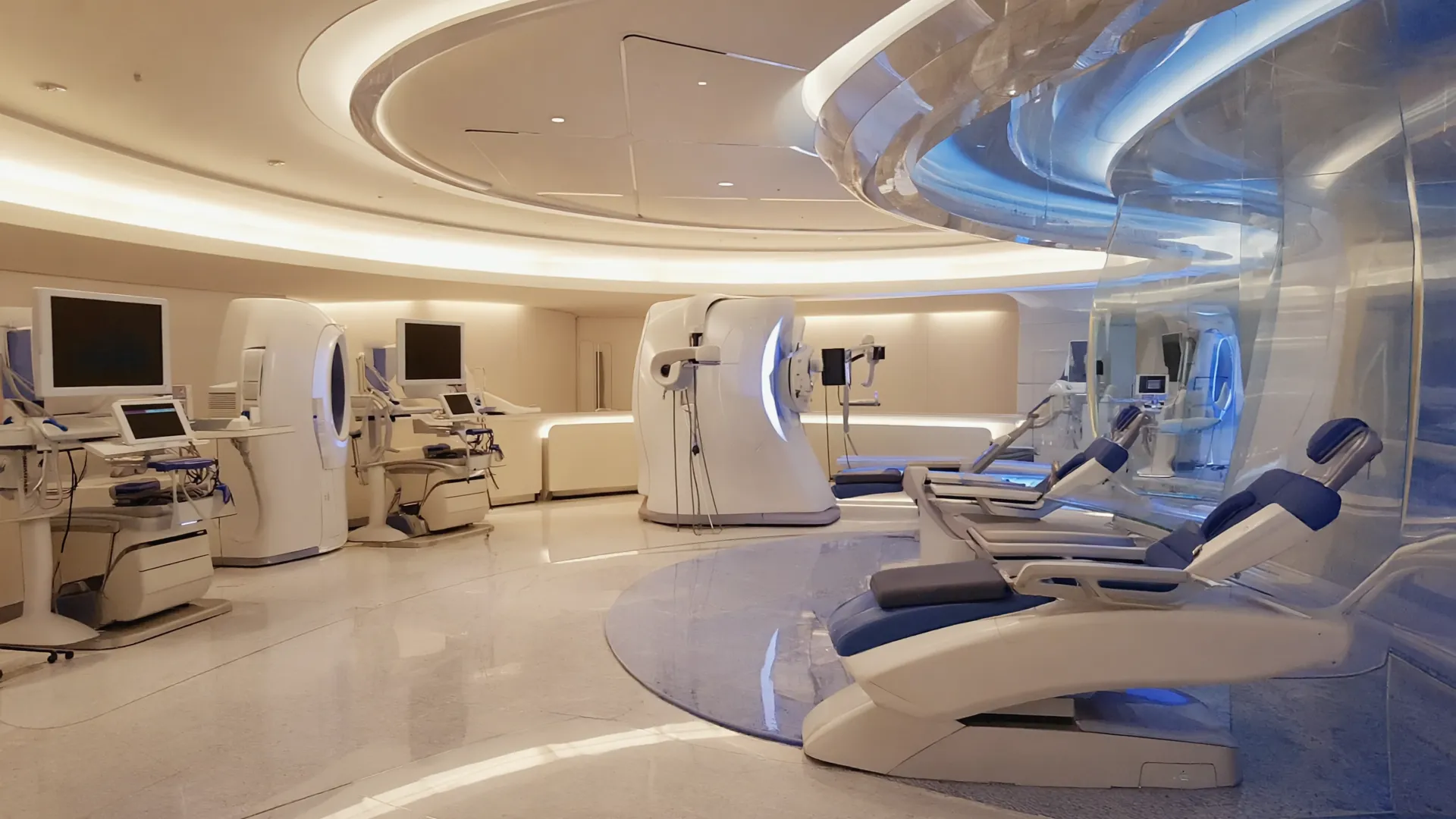 Modern diagnostic center with advanced medical equipment